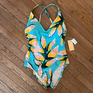 Kona Sol one piece bathing suit NWT